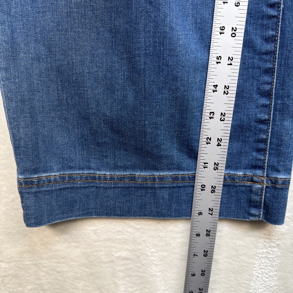 Ann Mashburn Wide Leg Jeans High‎ Rise Blue Denim USA Made Womens 28 - Picture 6 of 12